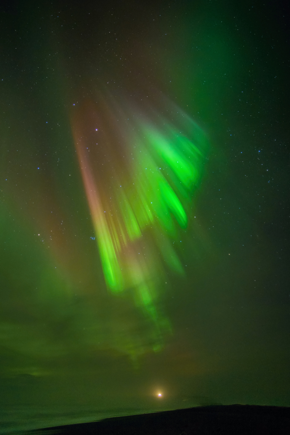 Vik beach (Iceland) The northern lights